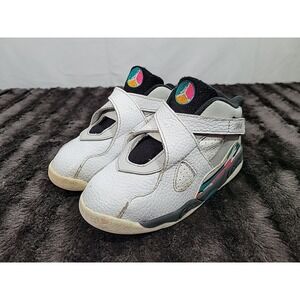 Nike Air Jordan VIII 8 Retro South Beach TD Toddler Size 10C 305360-113